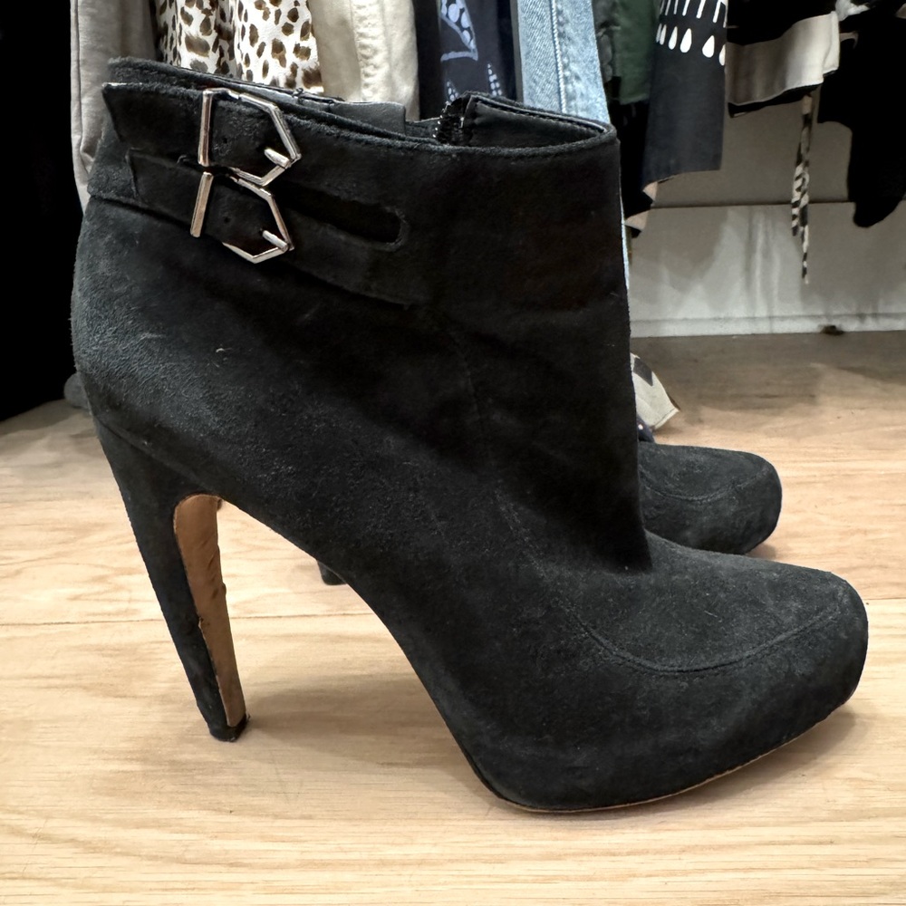 Black Suede Ankle Boots